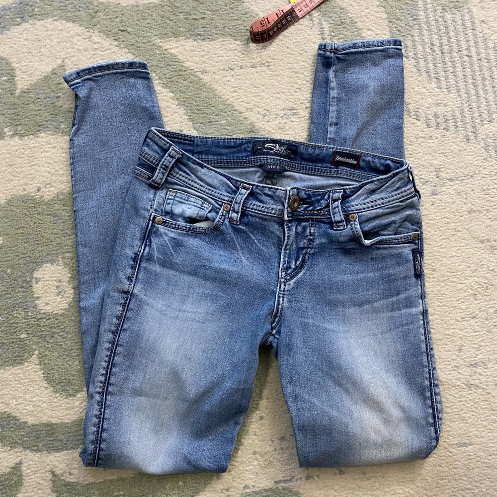 Silver Aiko skinny jeans size 27